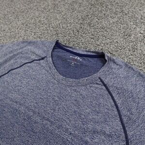 Rhone Shirt Mens XL Blue Heather Reign Performance Short Sleeve Athletic Stretch